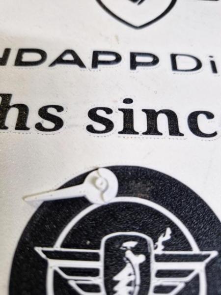 Zündapp Tachonadel – weiß passend für 48 mm und 60 mm Tachos u.a. Typ 517 / 529 / 515